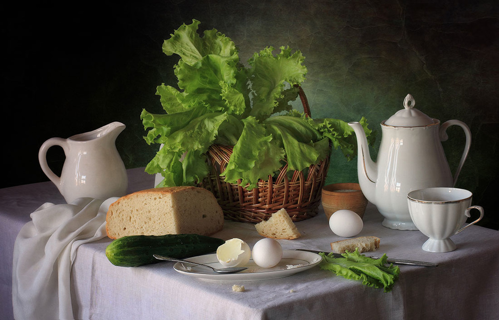 Still life with lettuce de Tatyana Skorokhod (Татьяна