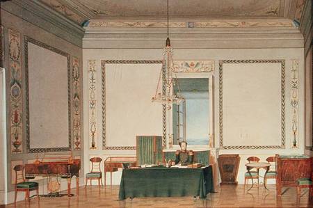 Emperor Alexander I (1777-1825) in the Palace Office de Tchernik