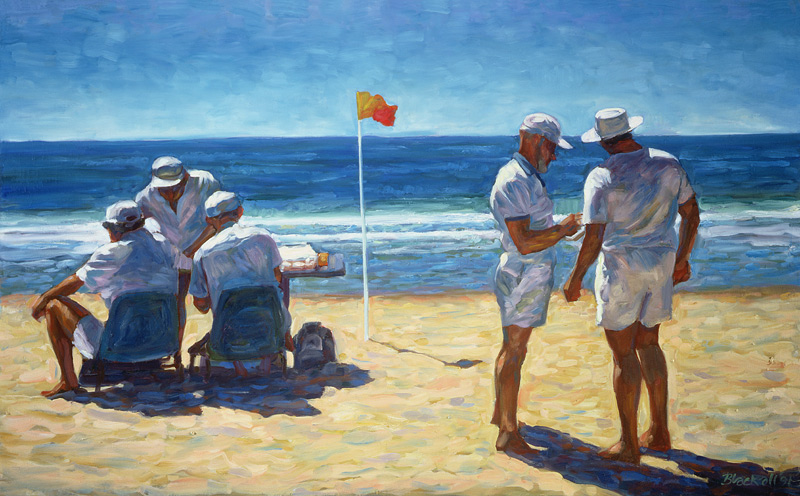 Judges at the Lifesaving Carnival, 1993 (oil on canvas)  de Ted  Blackall