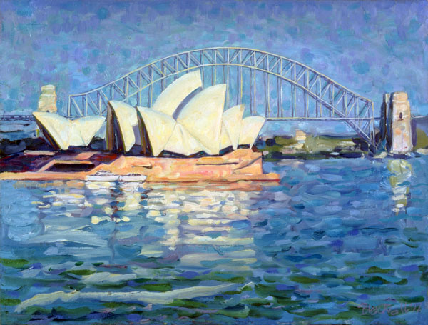 Sydney Opera House, AM, 1990 (oil on canvas)  de Ted  Blackall
