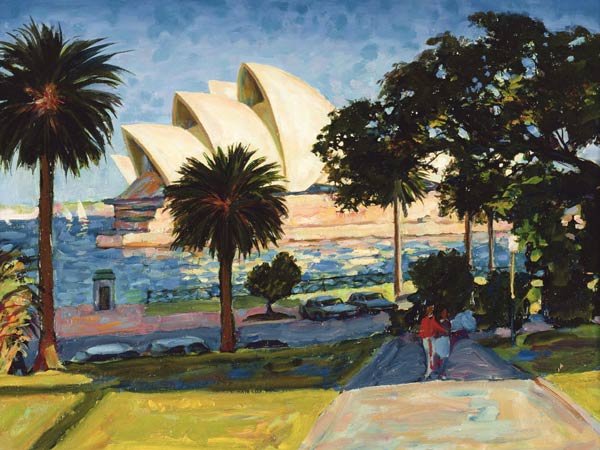 Sydney Opera House, PM, 1990 (oil on canvas)  de Ted  Blackall