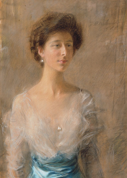 Portrait the M. Pillatowa de Teodor Axentowicz