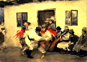 Round dance, after de Teodor Axentowicz