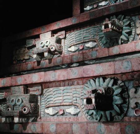 Reproduction of the Temple of Quetzalcoatl de Teotihuacan