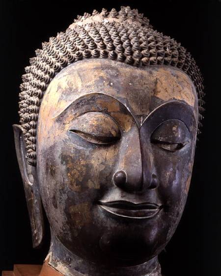 Head of a giant Buddha de Thai