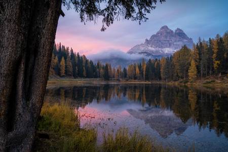 Dolomites reflected