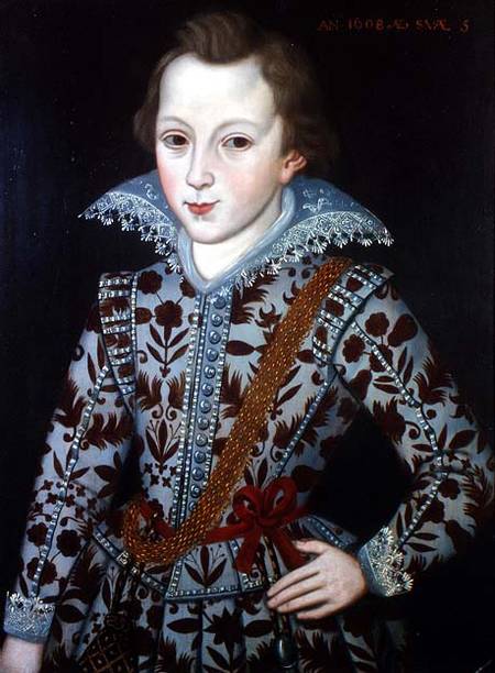 Portrait of a Young Boy, Aged Five de the Elder Peake