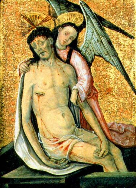 The Dead Christ Supported by an Angel de the Elder Rodrigo de Osona