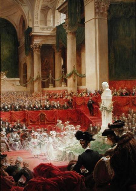 The Ceremony at the Pantheon to Celebrate the Centenary of the Birth of Victor Hugo (1802-85) 26th F de Theobald Chartran
