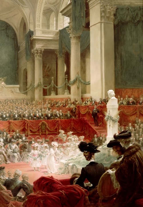 Celebration of the 100th Birthday of Victor Hugo at the Panthéon in Presence of the President Félix  de Theobald Chartran