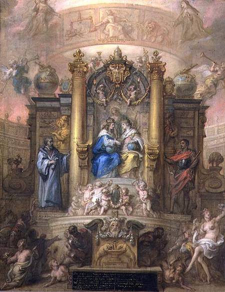 Alliance of France and Spain Allegory of the Peace of the Pyrenees in 1659 de Theodoor Thulden