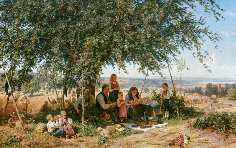 prayer on the crop de Theodor Schüz