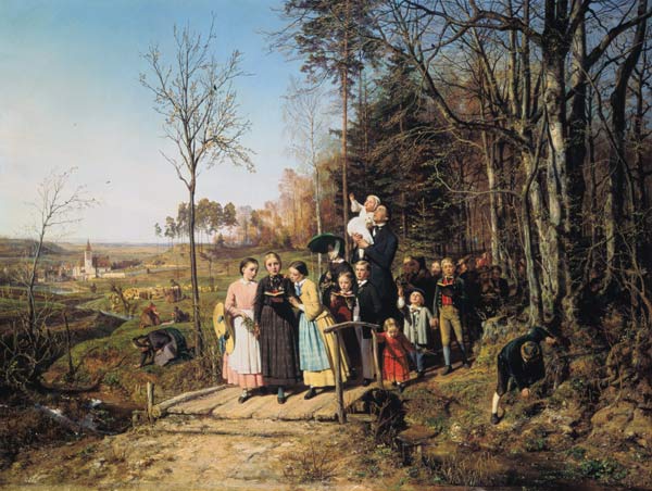 Easter morning walk de Theodor Schüz