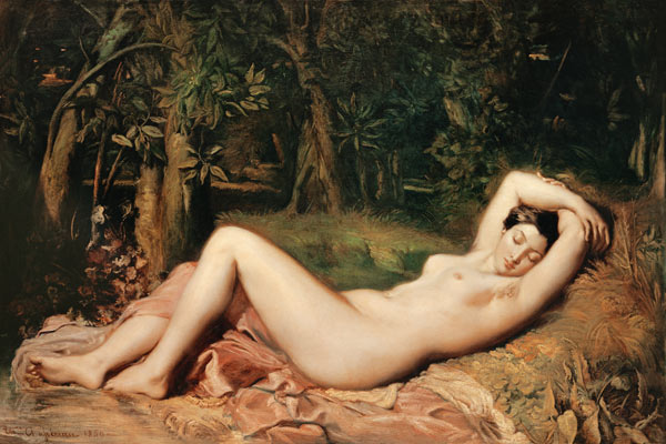 Sleeping nymph de Théodore Chassériau
