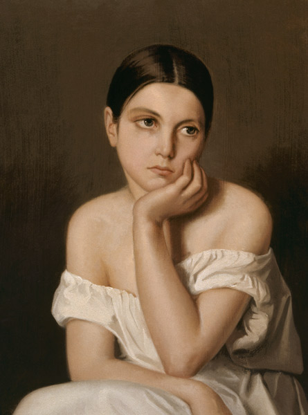 Th.Chass?Šriau, Portrait of sister Aline de Théodore Chassériau