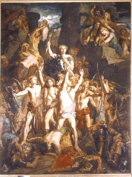 The Defence of Gaul de Théodore Chassériau