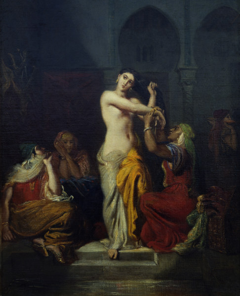 Theodore Chasseriau , Harem scene de Théodore Chassériau