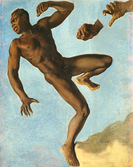 Study of a Nude Negro de Théodore Chassériau