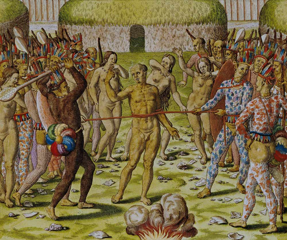 The Execution of an Enemy the Topinambous Indians de Theodore de Bry