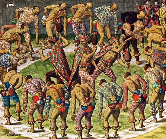A Barbarian Celebration, from ''Navigatio in Brasiliam Americae'' de Theodore de Bry