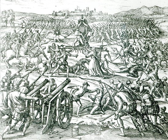 The Battle of Cajamarca de Theodore de Bry