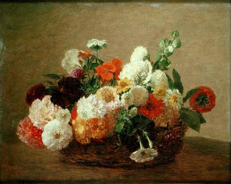 Still life with Flowers de Theodore Fantin-Latour