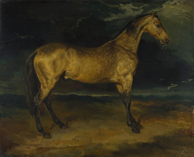 A Horse frightened by Lightning de Theodore Gericault
