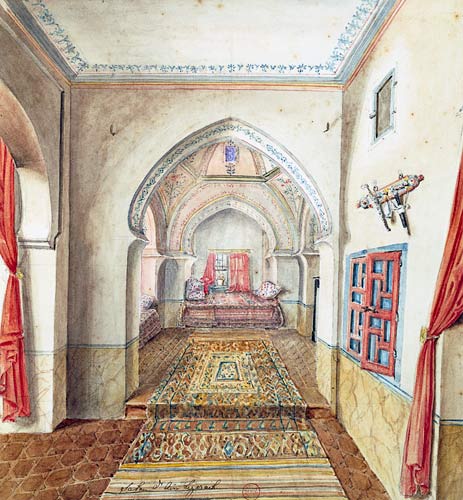 A Moorish Interior, Algiers  on de Theodore Leblanc