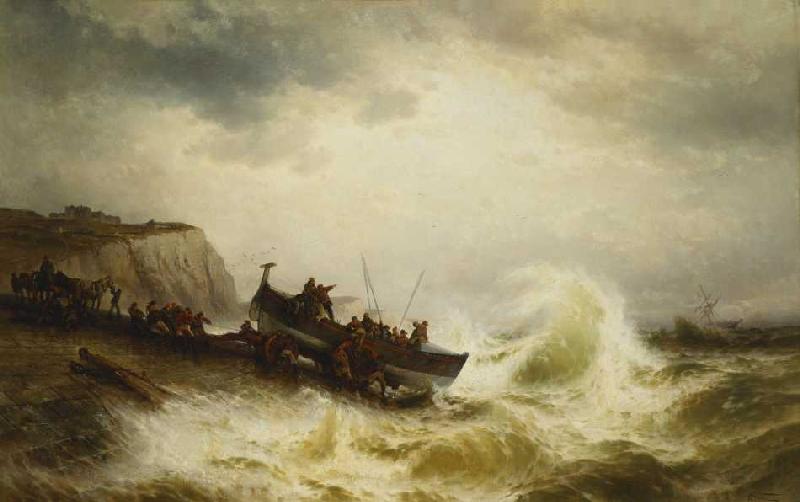 Rettungsboot bei Dover. de Theodore Weber
