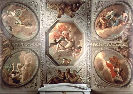 The Apotheosis of Hercules, ceiling painting de Theodorus van der Schuer