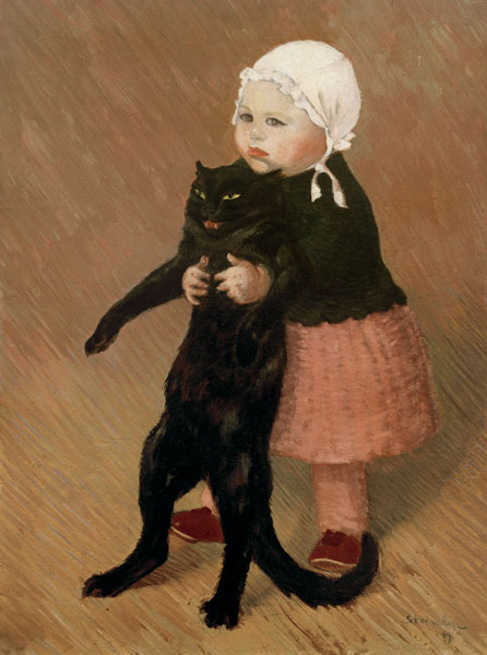 La fillette au chat de Théophile-Alexandre Steinlen