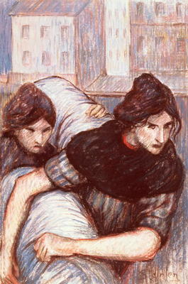 The Laundresses, 1898 (pastel on canvas) de Théophile-Alexandre Steinlen