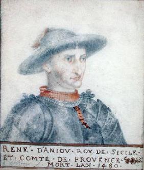Portrait of Rene I (1409-80) Duke of Anjou