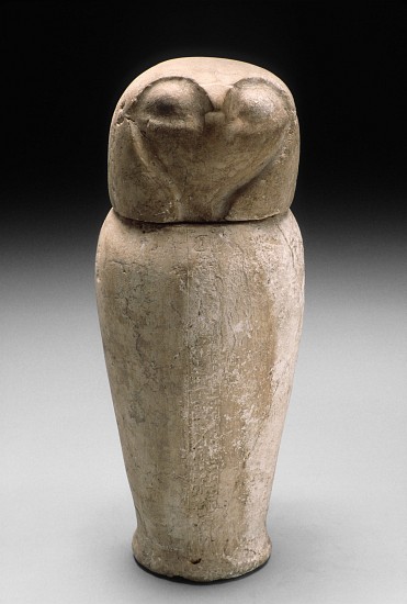 Canopic Jar with Falcon's Head de Third Intermediate Period Egyptian