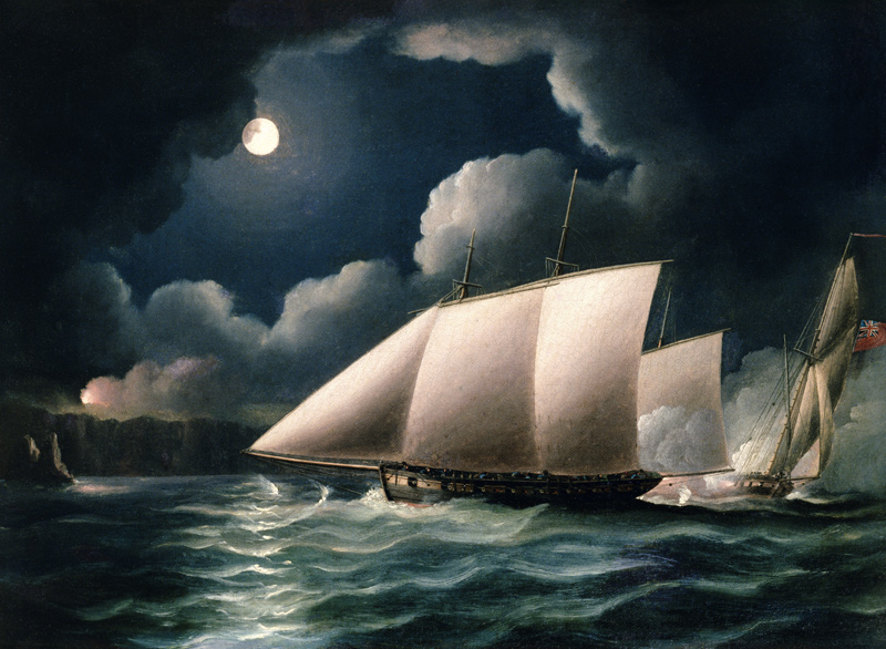 Smugglers & Revenue Cutter de Thomas Buttersworth