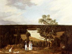 Look of the Richmond Hill on the Thames de Thomas Christopher Hofland