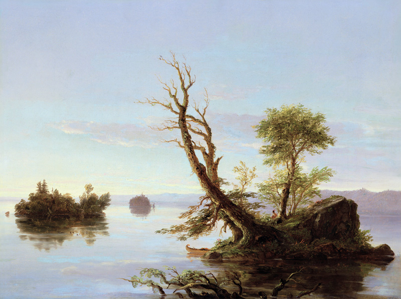 American Lake Scene de Thomas Cole