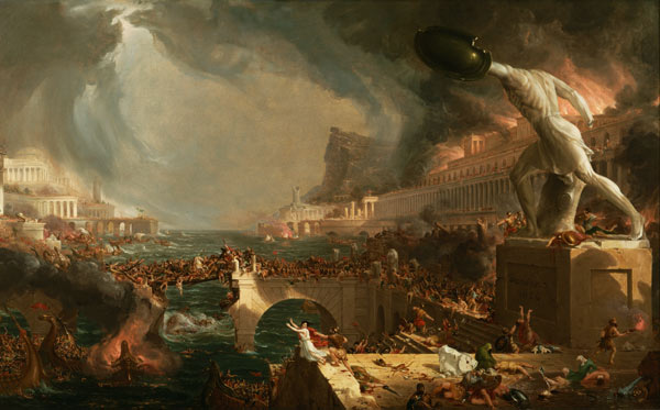 Der Weg des Imperiums: Vernichtung (The Course of Empire: Destruction). 1836 de Thomas Cole