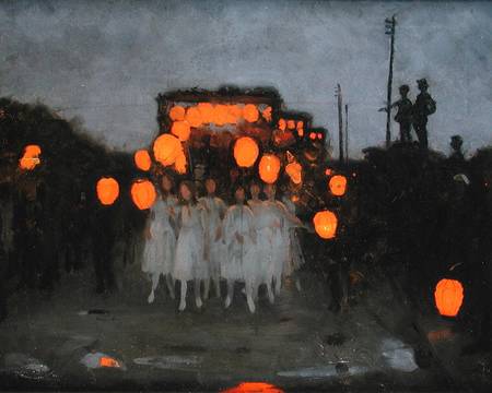 The Lantern Parade c.1918 de Thomas Cooper Gotch