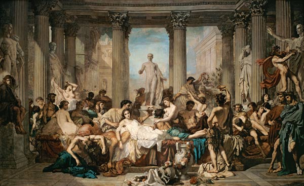The Decline of the Roman Society (Le's Romains de la Dècadence) de Thomas Couture