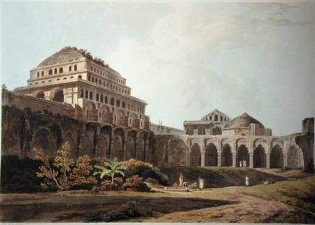 Part of the Palace, Madura, plate XIII from 'Oriental Scenery' de Thomas Daniell