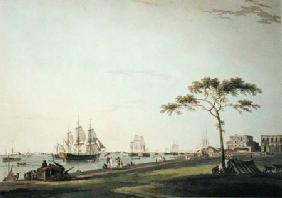 View Taken on the Esplanade, Calcutta, plate I from 'Oriental Scenery'