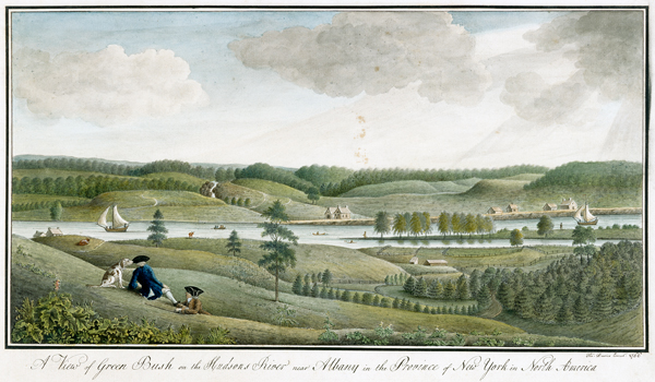 A View of Greenbush on the Hudsons River near Albany, in the Province of New York de Thomas Davies