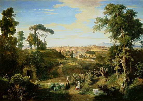 Look at Rome in the countryside of the Campagna de Thomas Dessoulavy