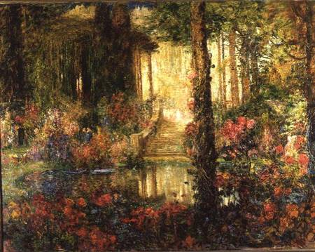 The Garden of Enchantment - stage set for 'Parsifal' de Thomas Edwin Mostyn