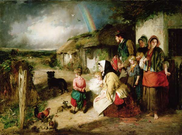 The First Break in the Family de Thomas Faed