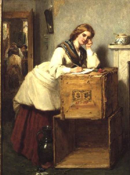 Lady Writing a Letter de Thomas Faed