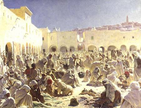 The Market Place, Ghardaia de Thomas Frederick Mason Sheard