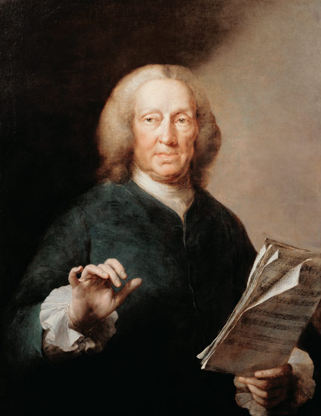 Portrait of Richard Leveridge (1670/1-1758), bass vocalist de Thomas Frye