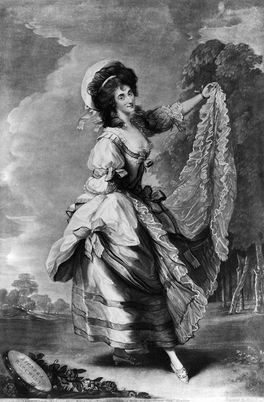 Giovanna Baccelli; engraved by John Jones de Thomas Gainsborough